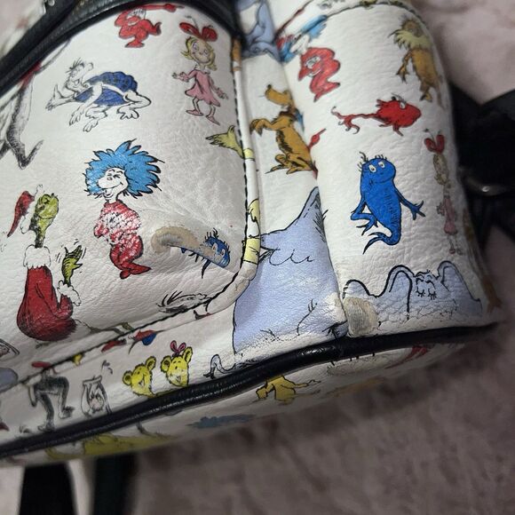 Dr. Seuss all over print loungefly mini backpack grinch cat in the hat main image 3